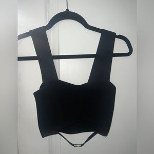 Zara Black cut out crop top